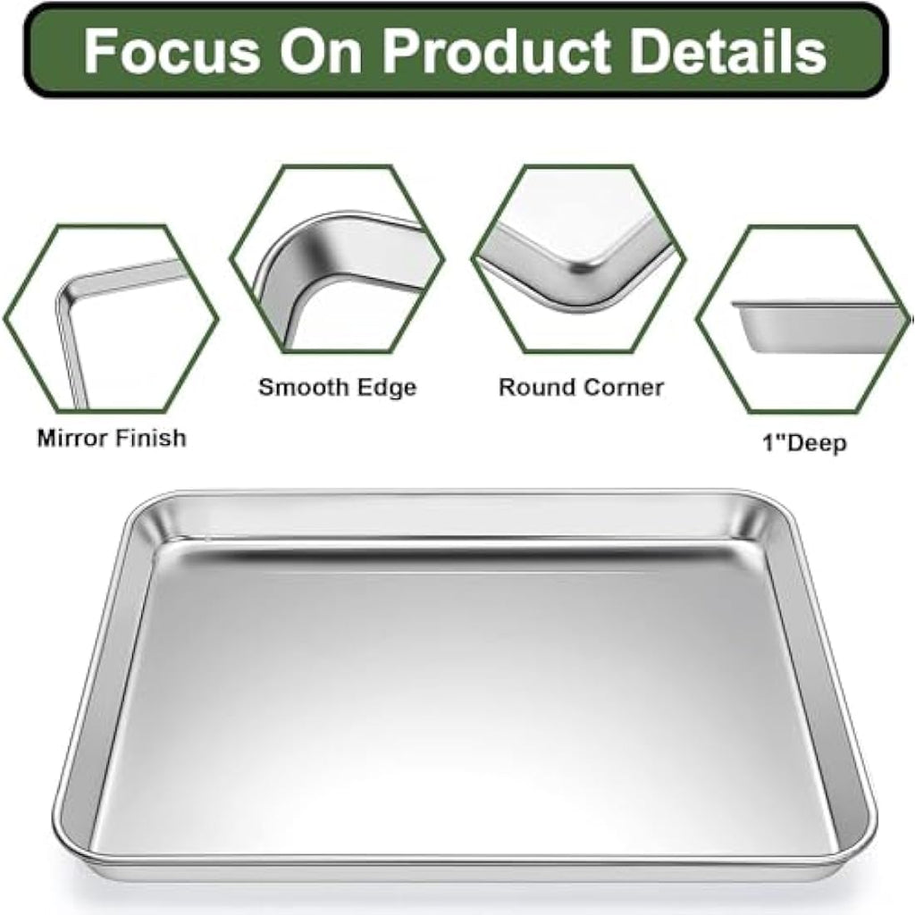 9-Piece Stainless Steel Baking Sheet and Cooling Rack Set