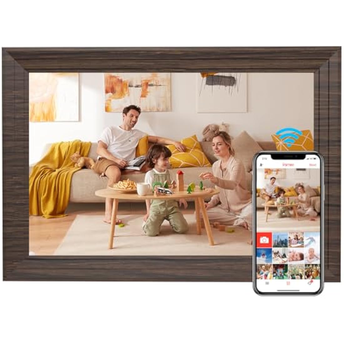 Aorpdd 10.1 Inch WiFi Digital Photo Frame | 32GB HD IPS Touch Screen