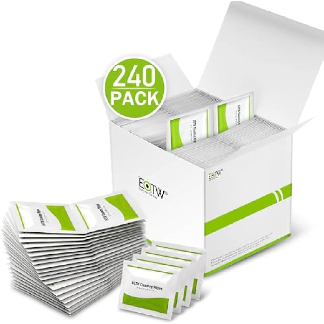 EOTW Screen Cleaner Wipes - 240 Individually Wrapped Electronic Wipes