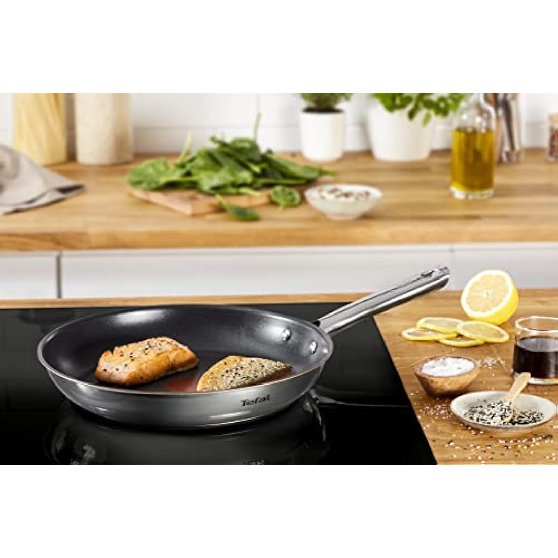 Tefal Duetto 3-Piece Frying Pan Set | Non-Stick Stainless Steel
