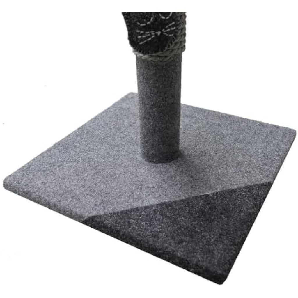 Rosewood Catwalk Charcoal Felt Cat Scratching Post with Catnip Toy
