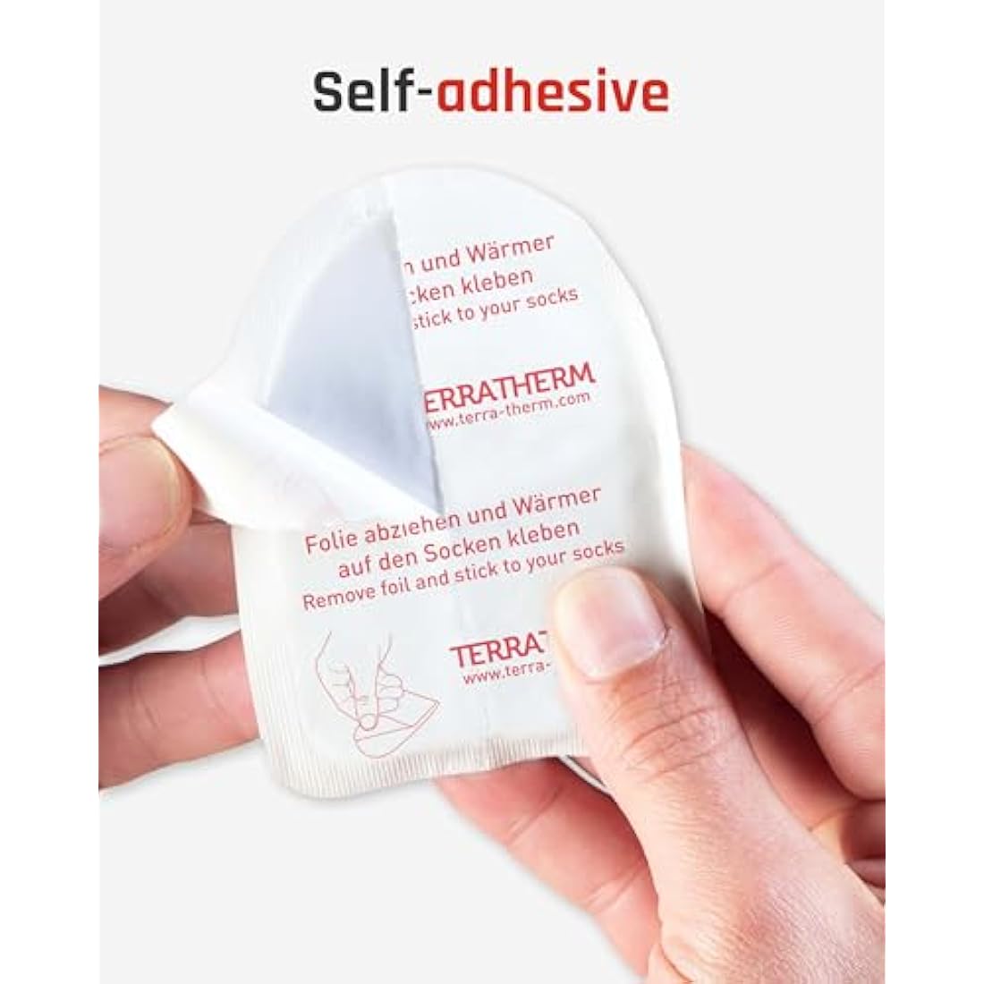 TerraTherm Adhesive Toe Warmers – 8 Hour Foot Heat Pads for Shoes