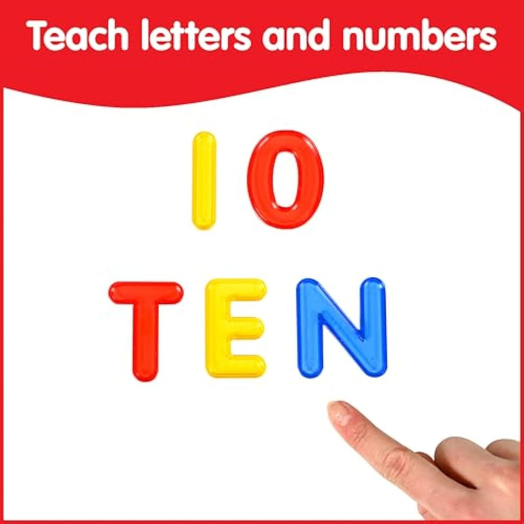 edxeducation Transparent Letters and Numbers | 36pc Sensory Play Set