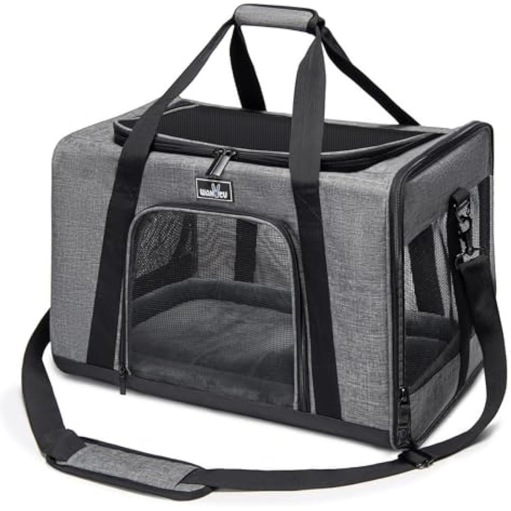 Wakytu Soft-Sided Pet Carrier Bag – Foldable Travel Bag for Cats and Dogs