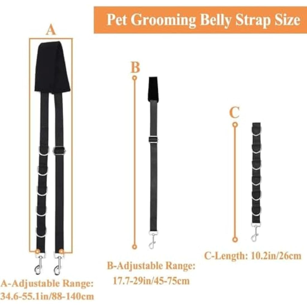 Dog Grooming Belly Strap – Adjustable Nylon Restraint Loop