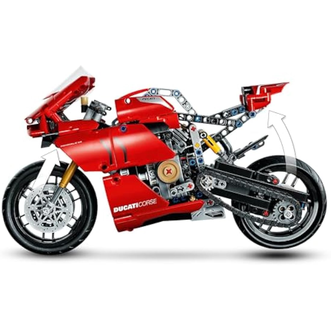 LEGO Technic Ducati Panigale V4 R Motorcycle Model Building Kit