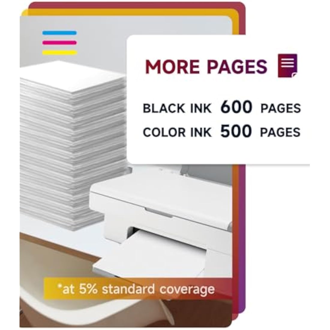 IKONK PG-540XL CL-541XL Ink Cartridges for Canon PIXMA TS5150 MG3650s | 2-Pack