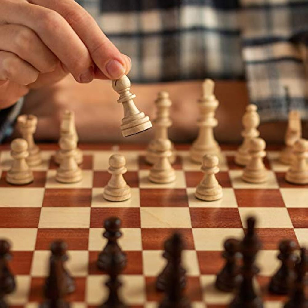 Magnetic Wooden Chess Set – 11 Inch Handcrafted Travel Board
