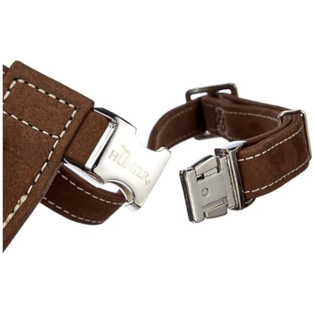 Hunter Norwegian Dog Harness – Durable Brown Leather, 45 x 58-79 cm