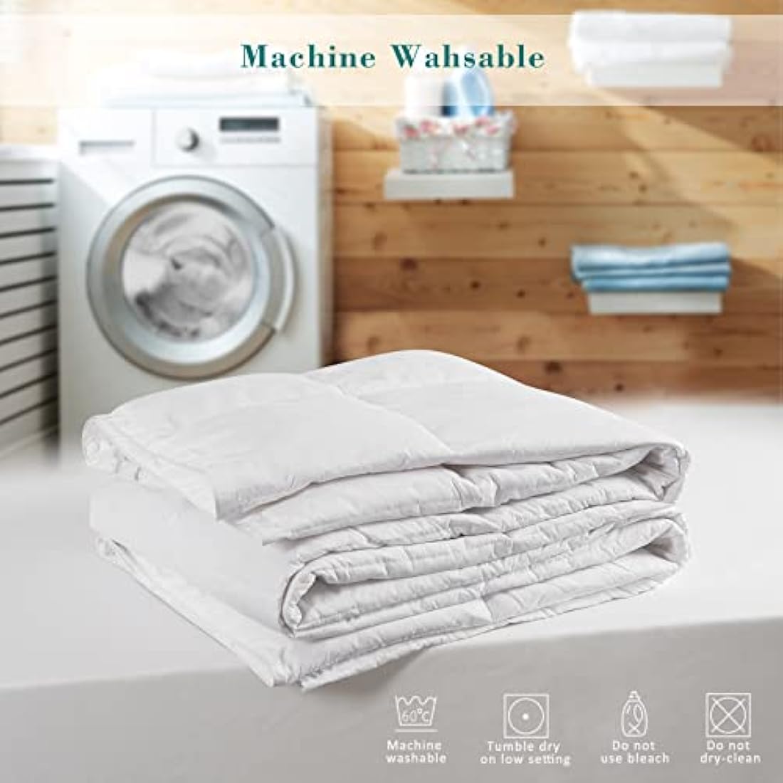 Threads For Bed 4.5 Tog Down & Feather Duvet – Double Size Cotton Quilt