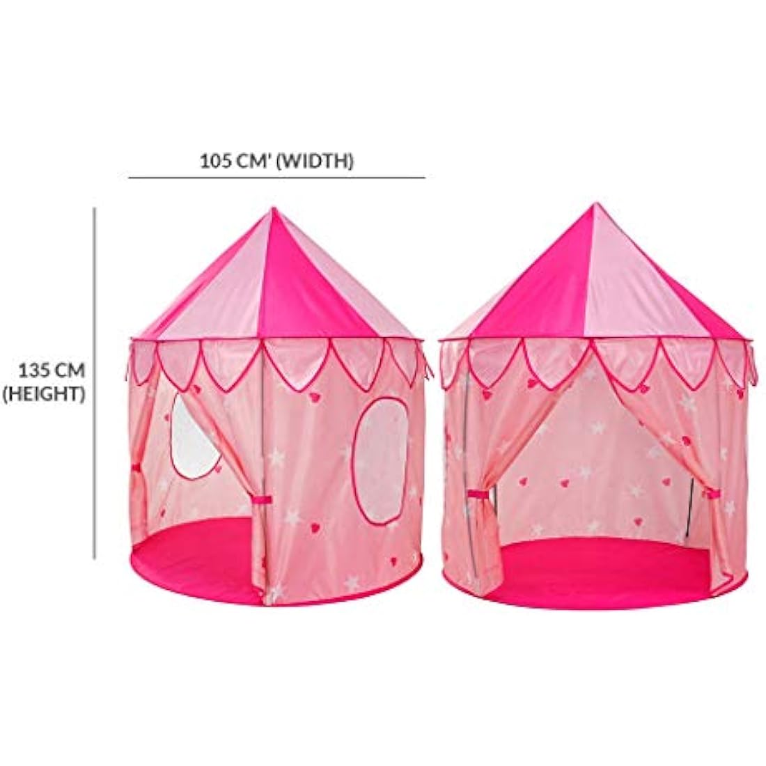 Princess Pop Up Play Tent with LED Lights and Rainbow Frog
