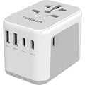 TESSAN Universal Travel Adapter | 28W Worldwide Plug with 5 USB Ports