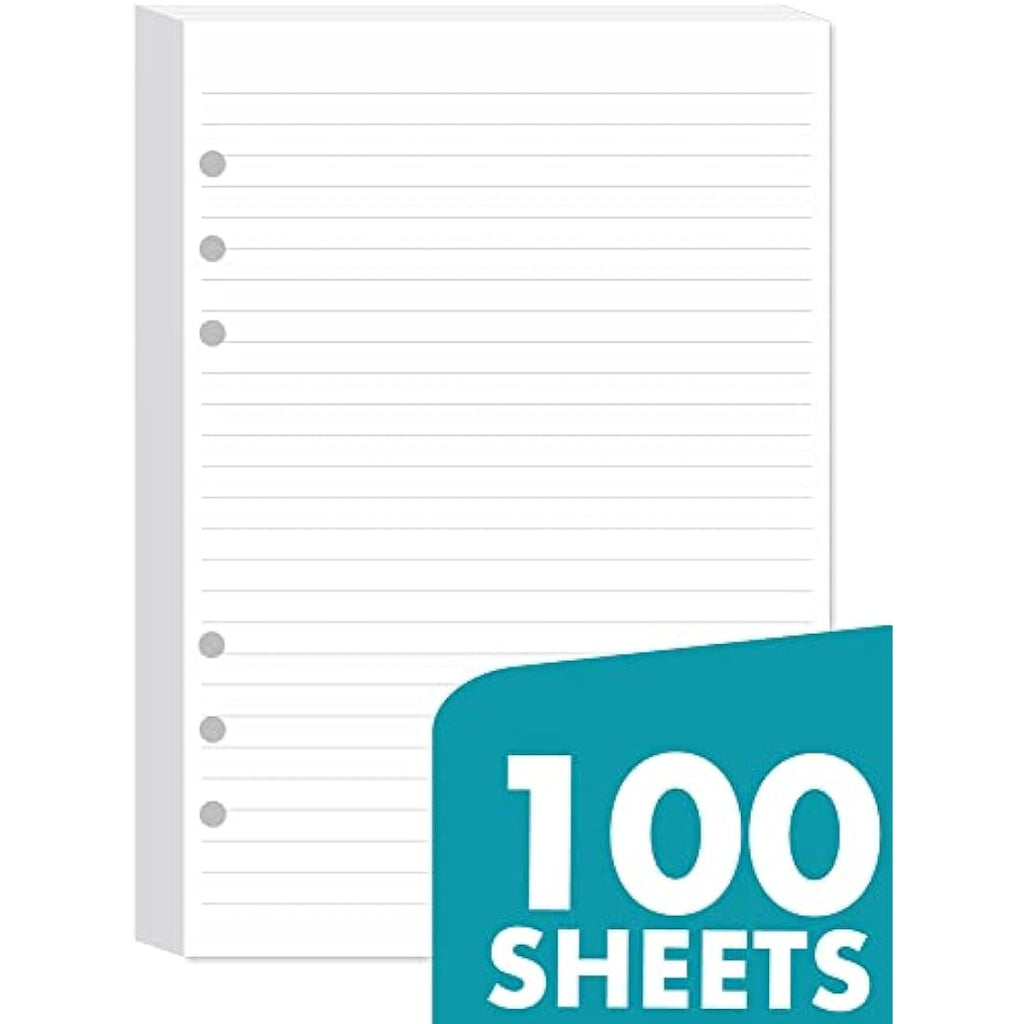 A5 Lined Refill Paper | 100 Sheets Filofax Compatible