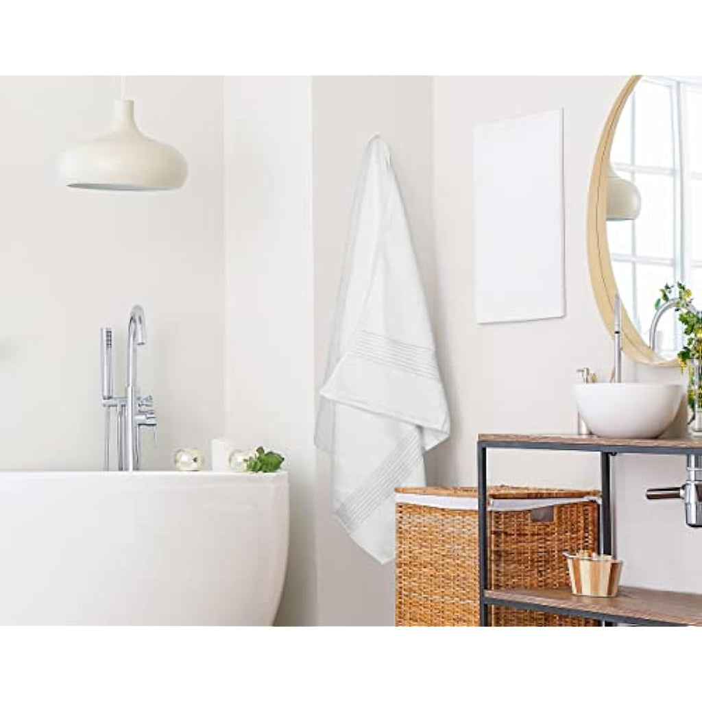 Jumbo Bath Sheet 2 Pack – 100% Cotton White (90 x 180 cm)