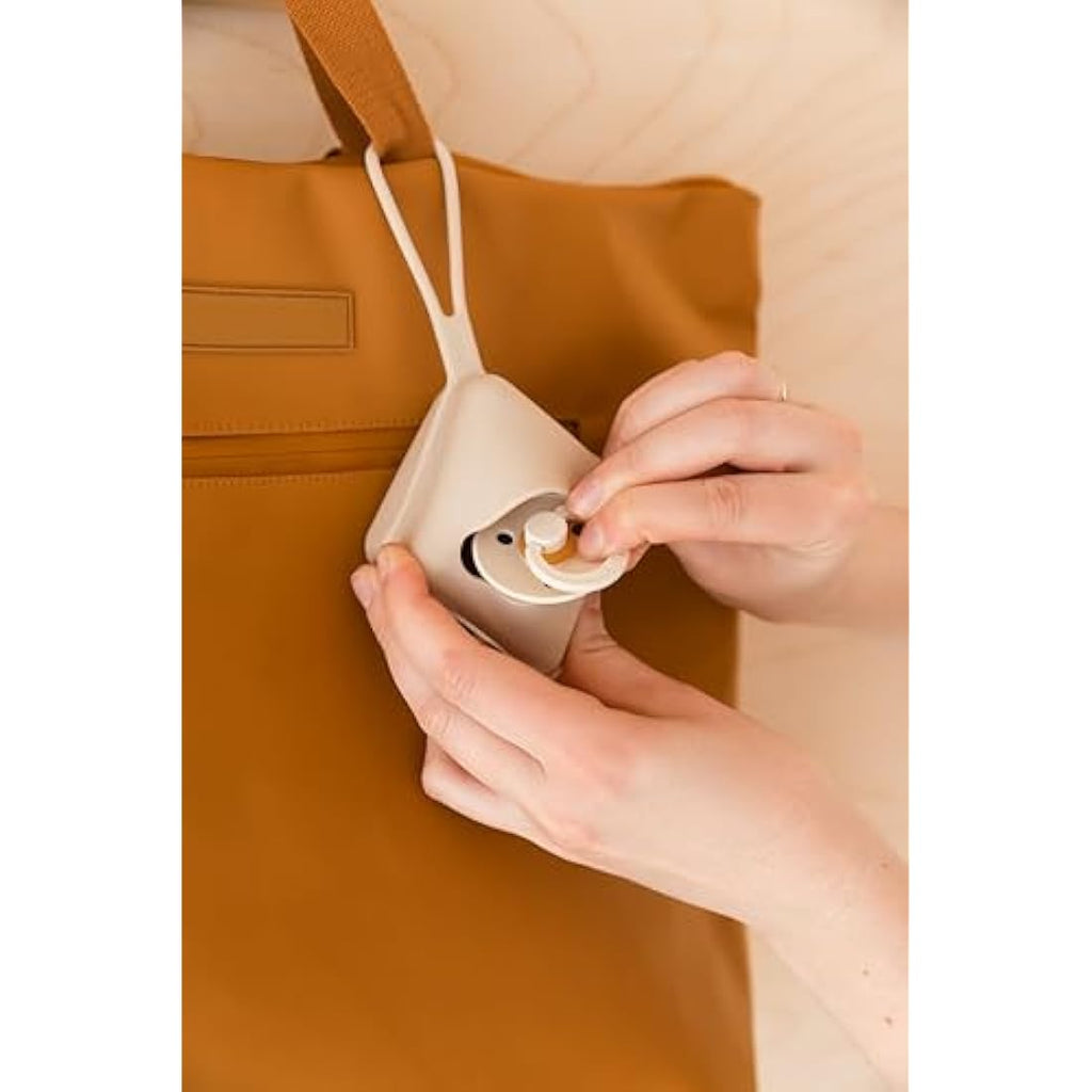 BIBS Pacifier Box and Steriliser Case with Strap - Blush | BPA-Free