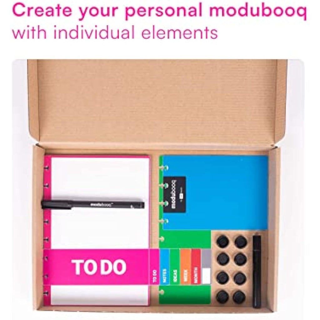 MODUBOOQ A5 Modular Reusable Smart Notebook – Erasable Discbound
