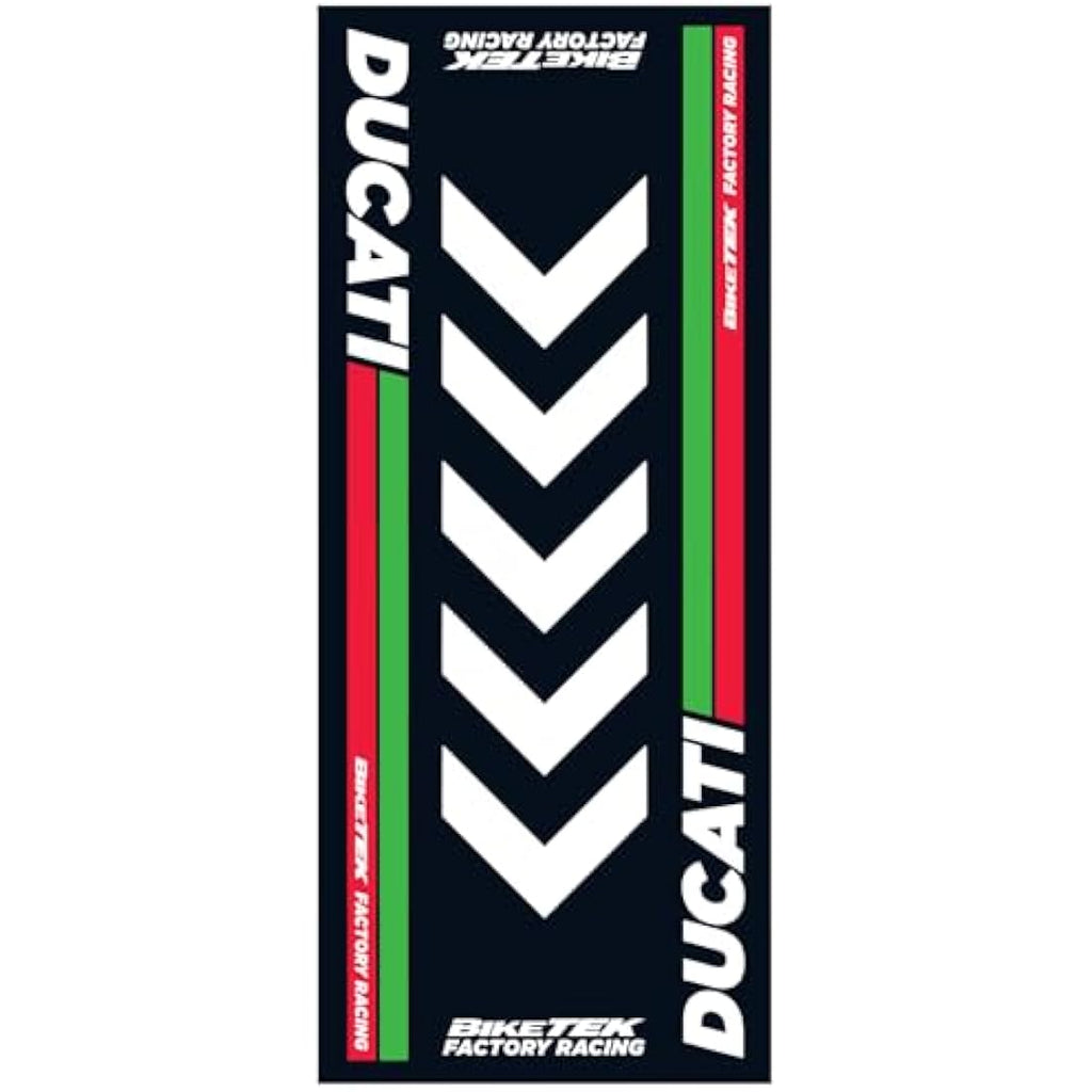Biketek Series 4 Ducati Garage Mat – 190x80cm Non-Slip Workshop Mat