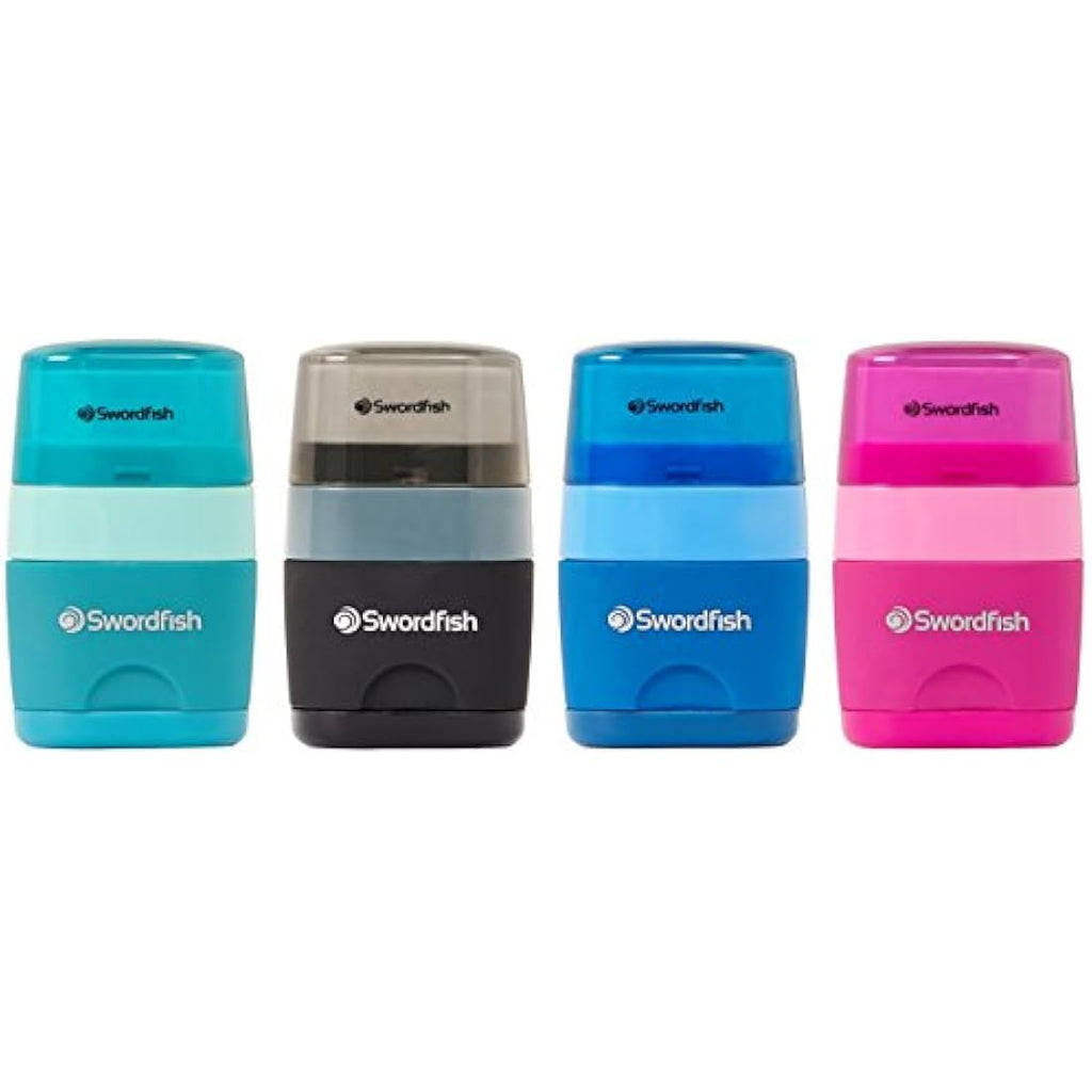 Swordfish Twin Combo Pencil Sharpener and Eraser - Assorted (Pack of 20)