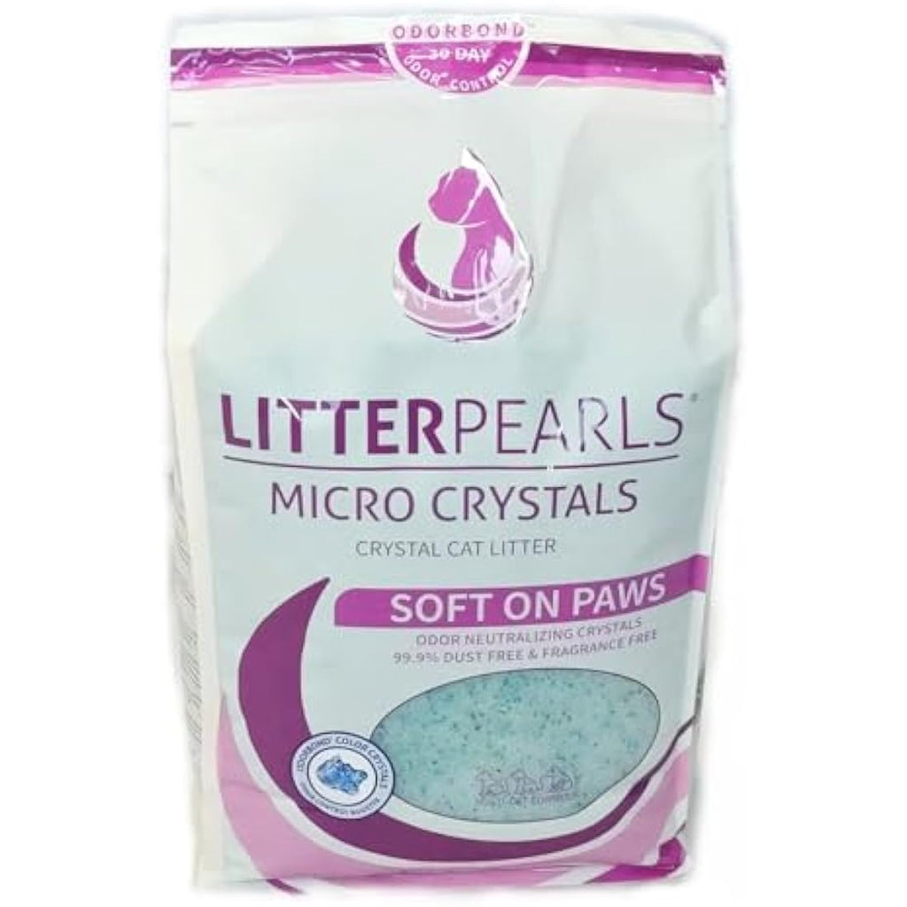 Litter Pearls Micro Crystals Cat Litter – Non-Clumping Odour Control
