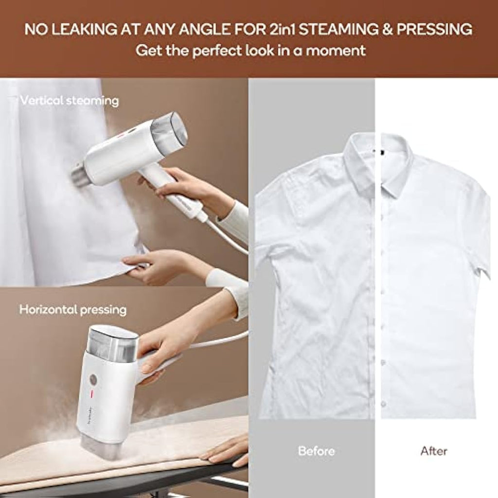 Newbealer Handheld Clothes Steamer - 1200W Portable Travel Garment Steamer