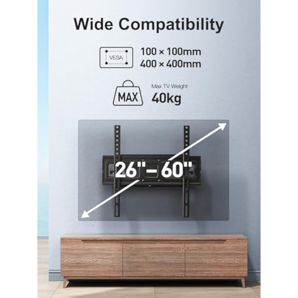 PERLESMITH Swivel Tilt TV Wall Bracket for 26-60 Inch TVs | PSMFK10