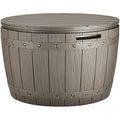 YITAHOME 127L Garden Storage Box | Waterproof Resin Outdoor Deck Box