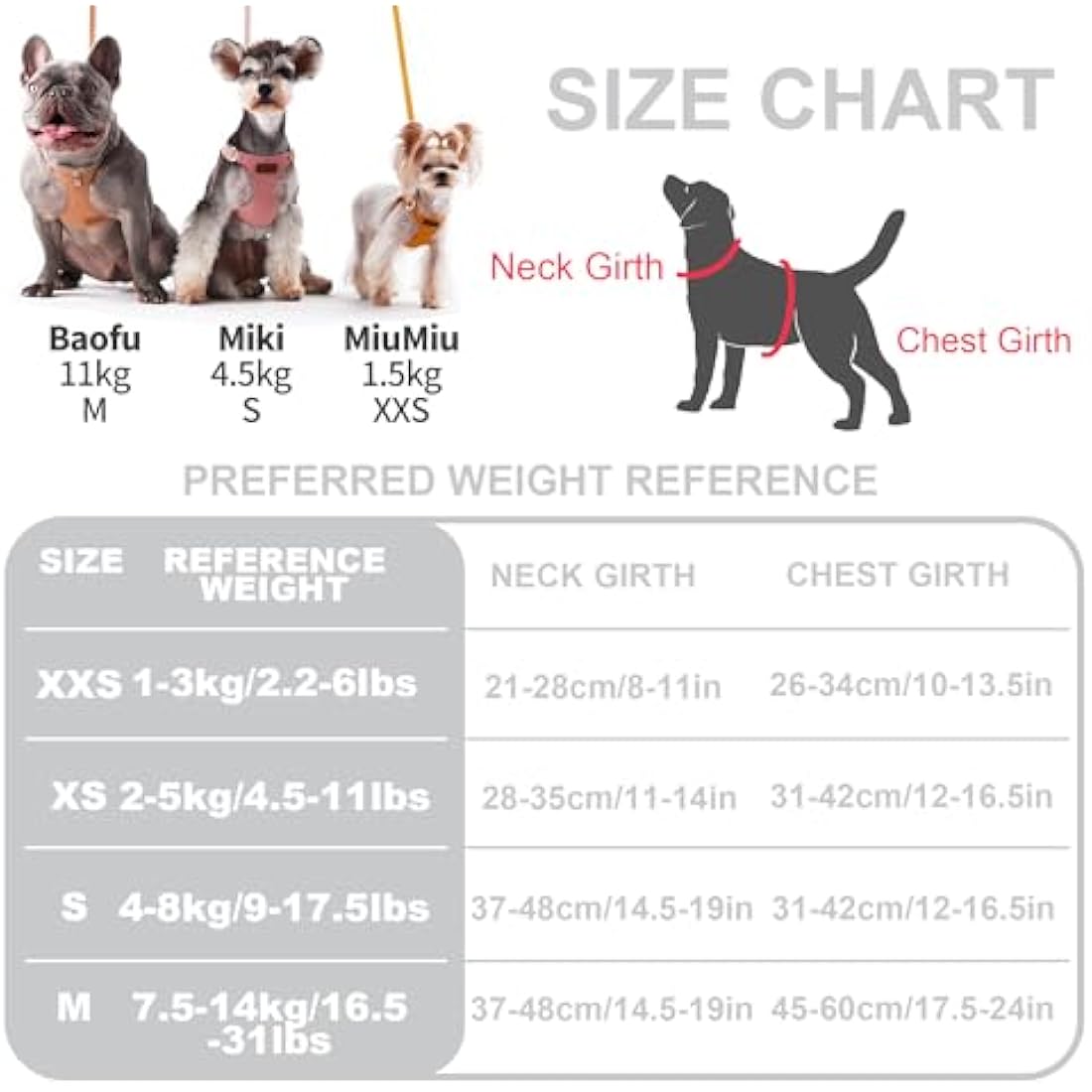Puppytie No Pull Dog Harness | Lightweight Denim Grey Escape Proof - XS