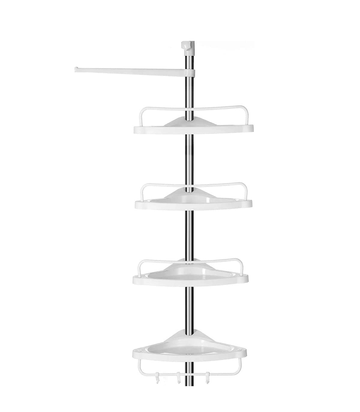 SONGMICS Telescopic Shower Caddy | 95-300cm Stainless Steel Corner Shelf
