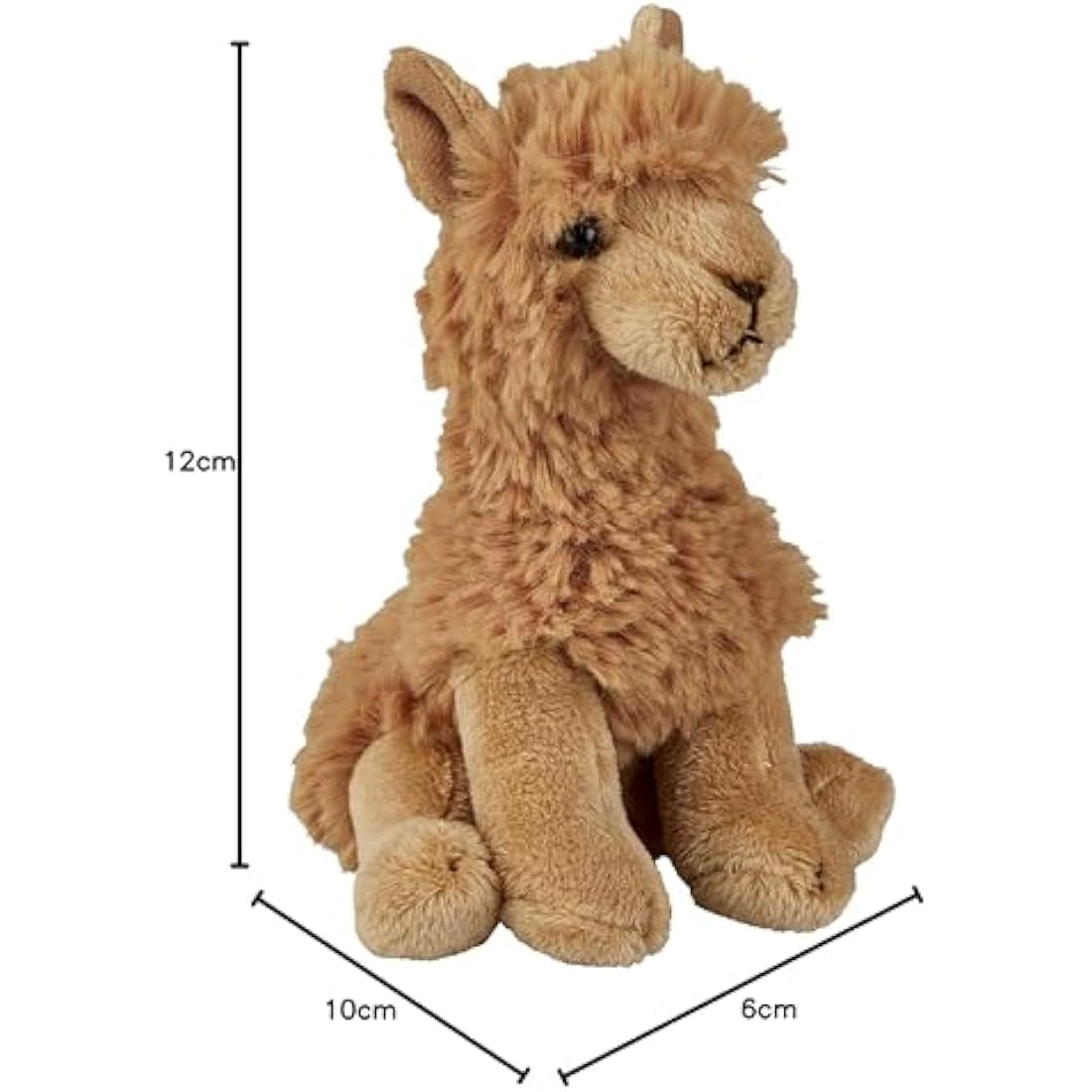 Ravensden Alpaca Soft Toy Plush - 15cm Realistic Stuffed Animal