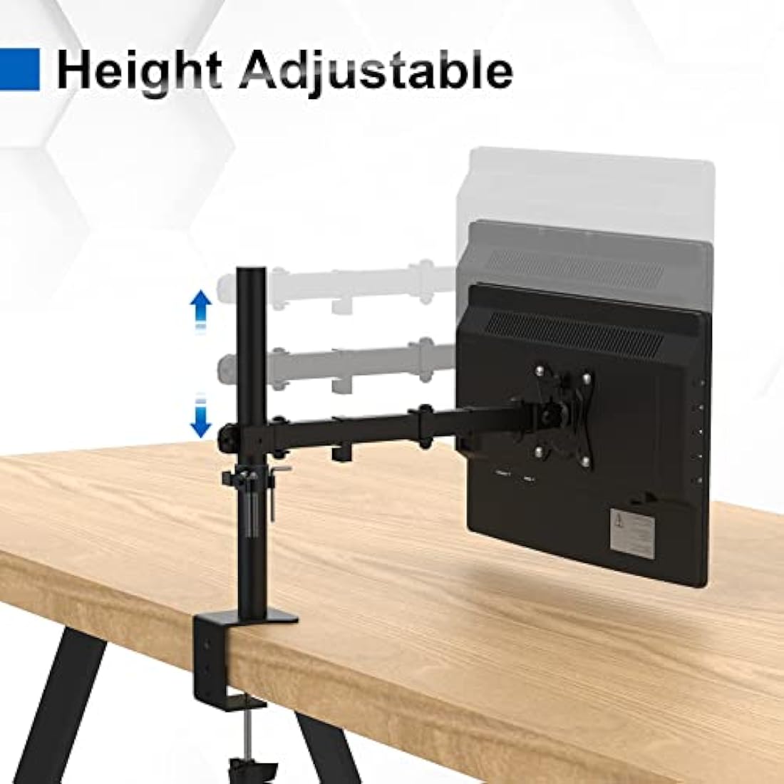 GRIFEMA Single Monitor Arm Desk Mount | 13-32" VESA Stand | 10kg Capacity