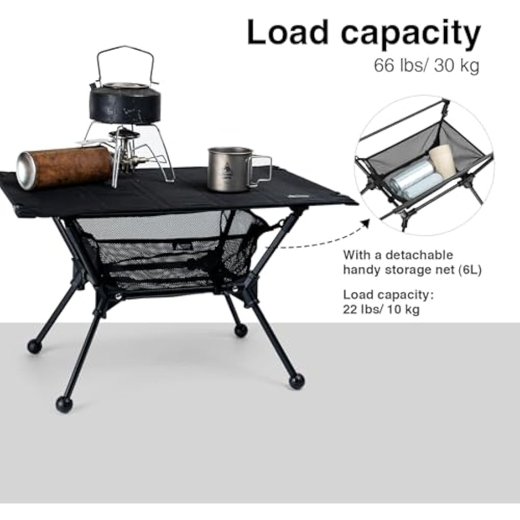 OneTigris Dipper Camping Table | Adjustable Height Folding Aluminum Table