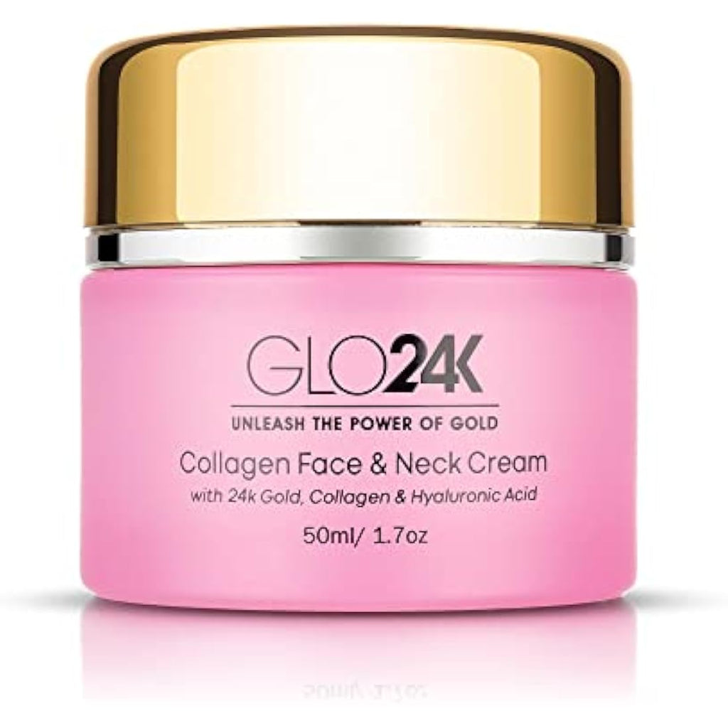 GLO24K Collagen Face & Neck Cream with 24k Gold & Hyaluronic Acid