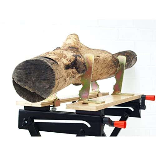 Jolof Store Forest Master Log Bench Jaws for Workbench – Heavy Duty Gold