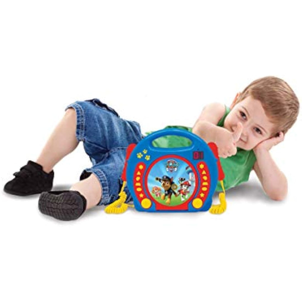 Lexibook Paw Patrol Portable CD Player with 2 Microphones - Blue