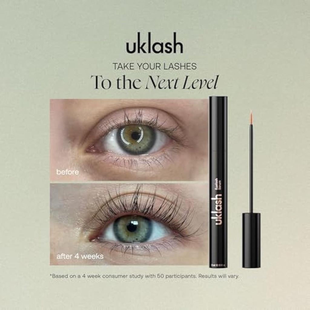 UKLASH Eyelash Growth Serum – Vegan Peptide Formula for Longer Lashes