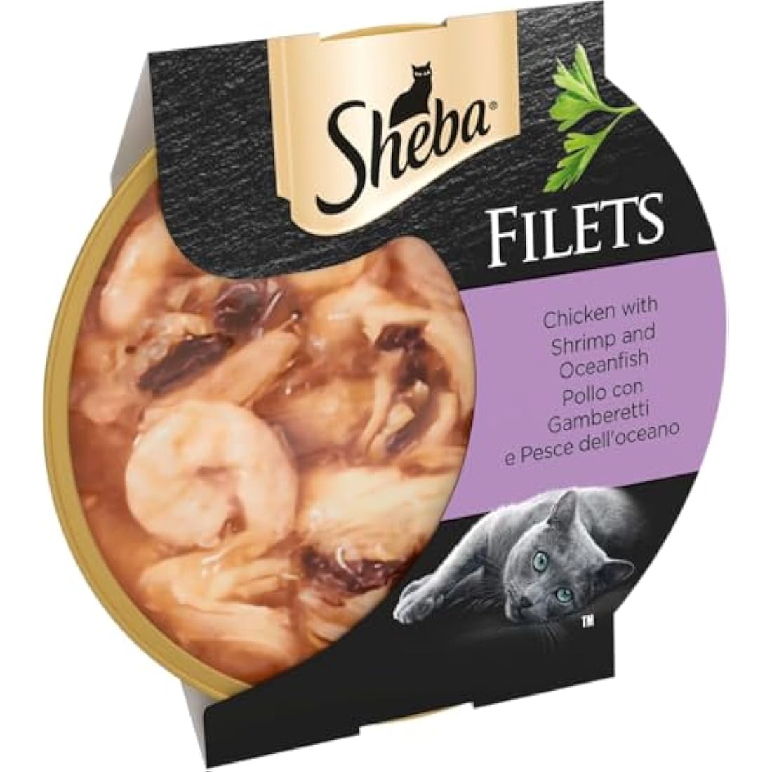 Sheba Wet Cat Food Trays | Chicken, Shrimp & Ocean Fish | 32 x 60g