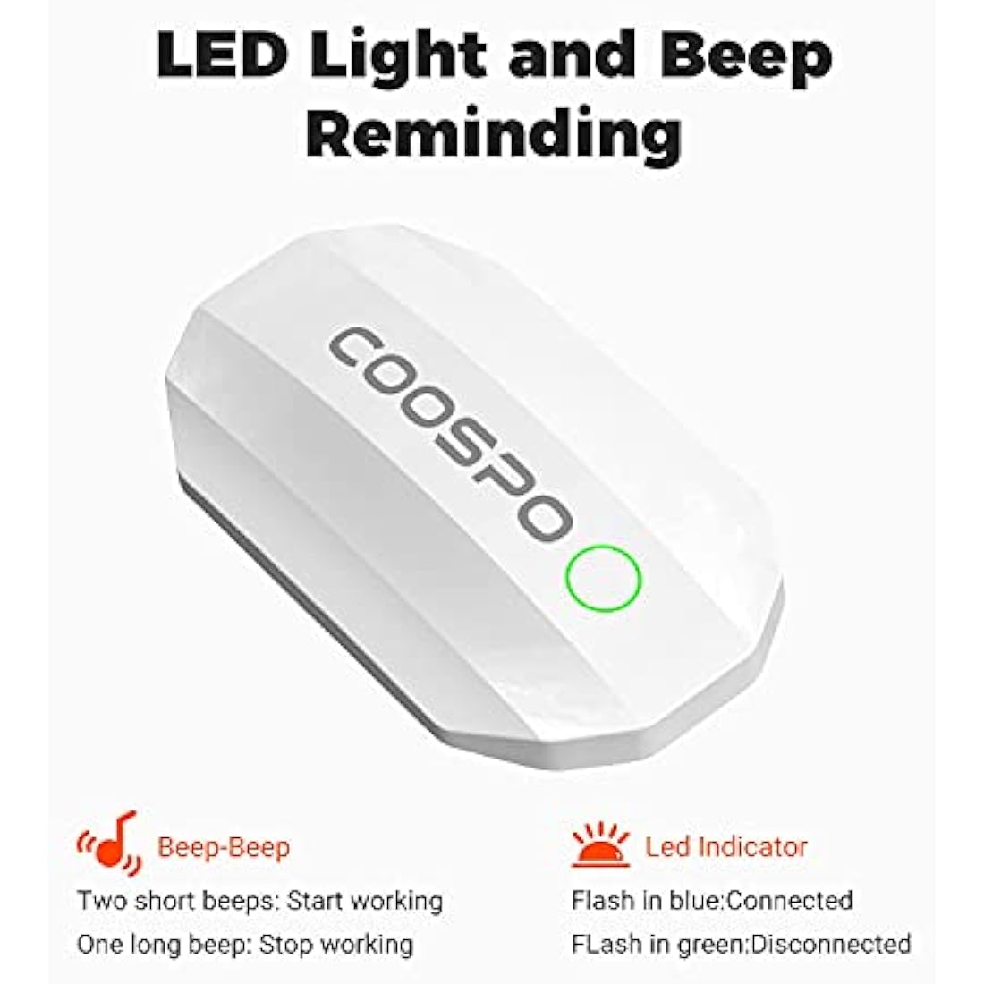 Coospo Heart Rate Monitor Chest Strap – Bluetooth ANT+ IP67 Waterproof