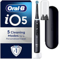 Oral-B iO5 Electric Toothbrush - Smart A.I. Cleaning & Travel Case, Black