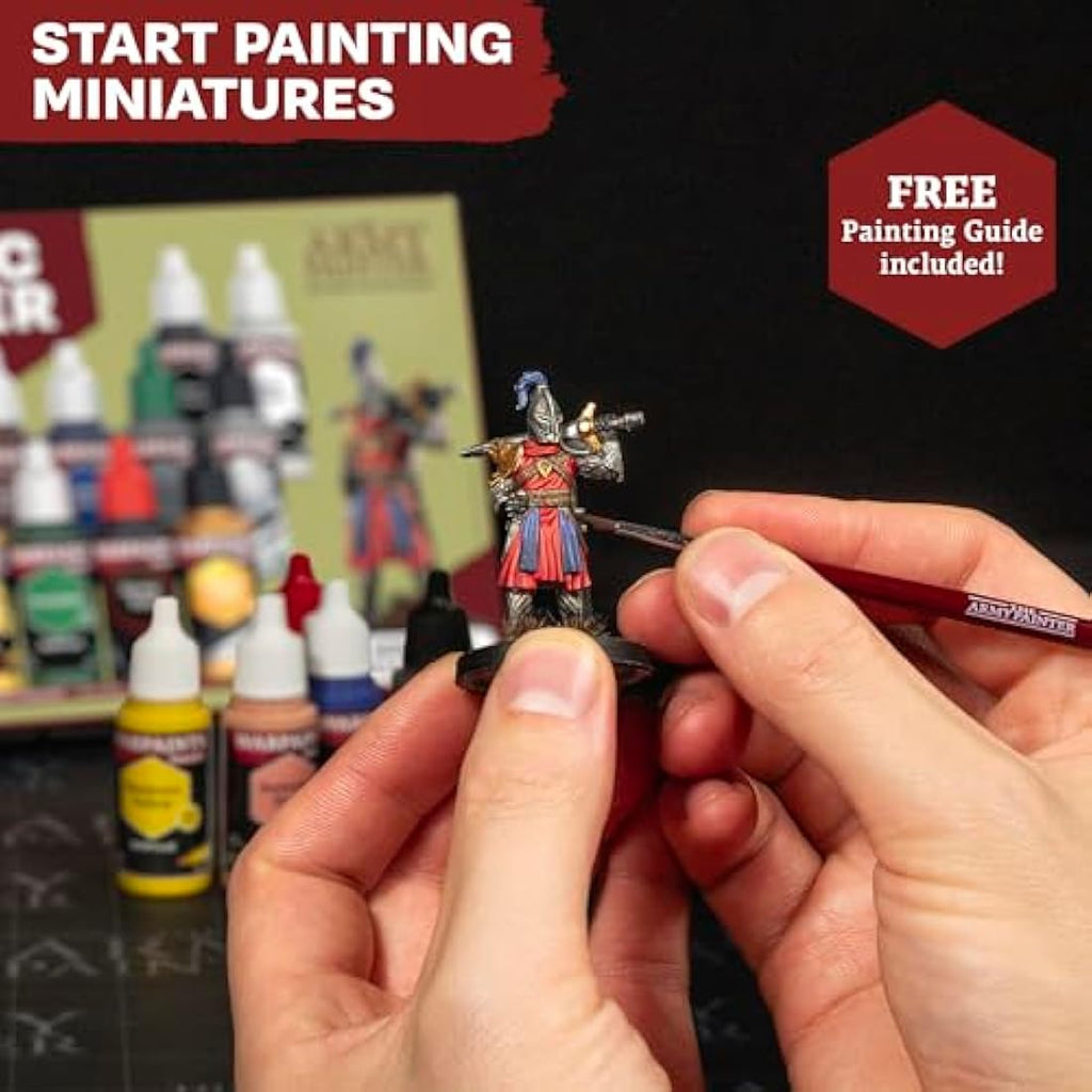 The Army Painter Warpaints Fanatic Starter Set - 11 Paints & Miniature