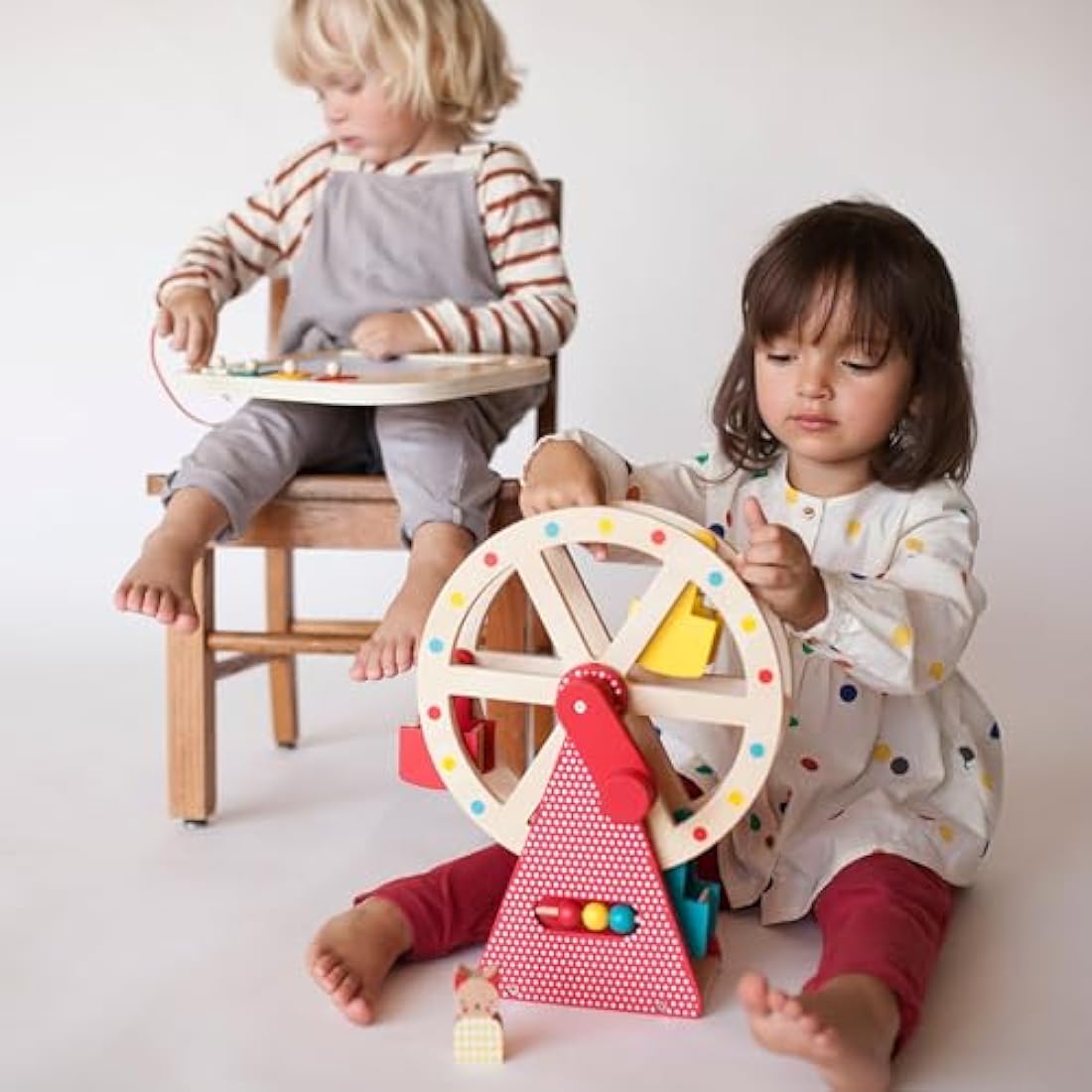 Petit Collage Wooden Ferris Wheel Toy – Sustainable Interactive Play