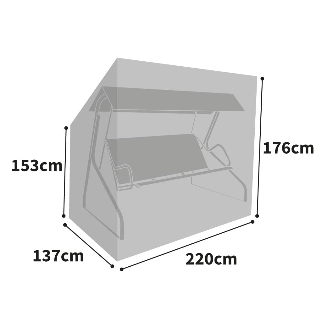 Bosmere Protector 6000 Swing Seat Cover | Waterproof Heavy Duty 600D