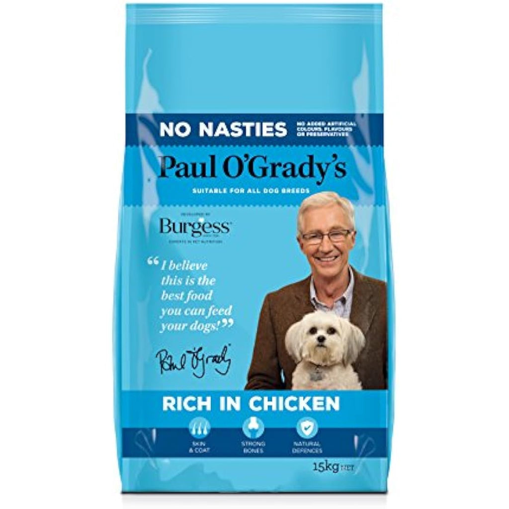 Paul O’Grady’s Chicken Dog Food – Natural Nutrition for Digestion, 15kg