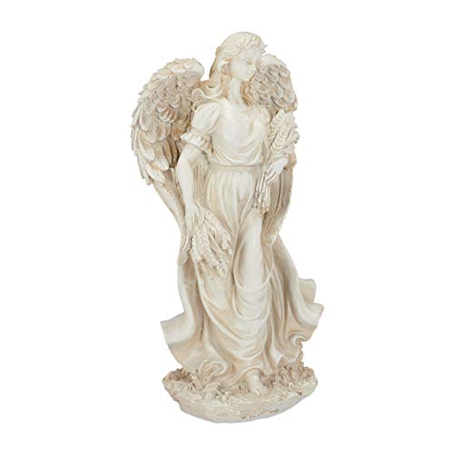 Garden Angel Figurine – Weatherproof Polyresin Cherub