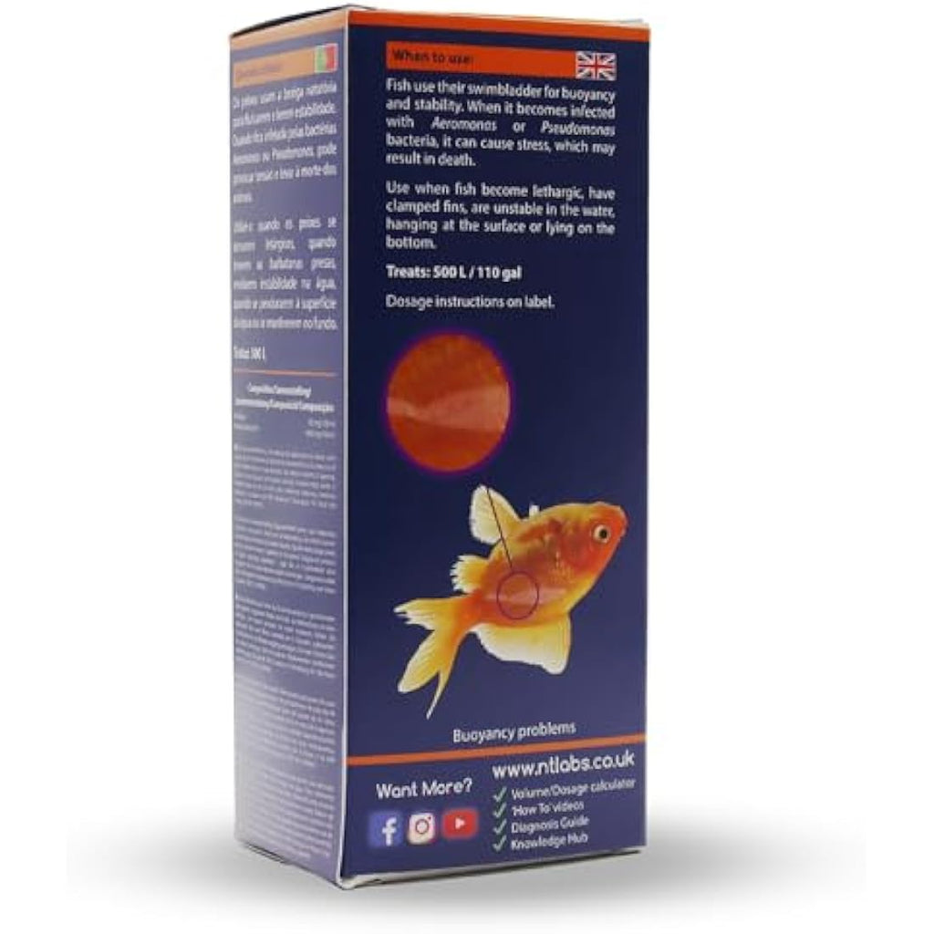 NT Labs Swimbladder Treatment – Fish Bacterial Infection Medicine (100ml)