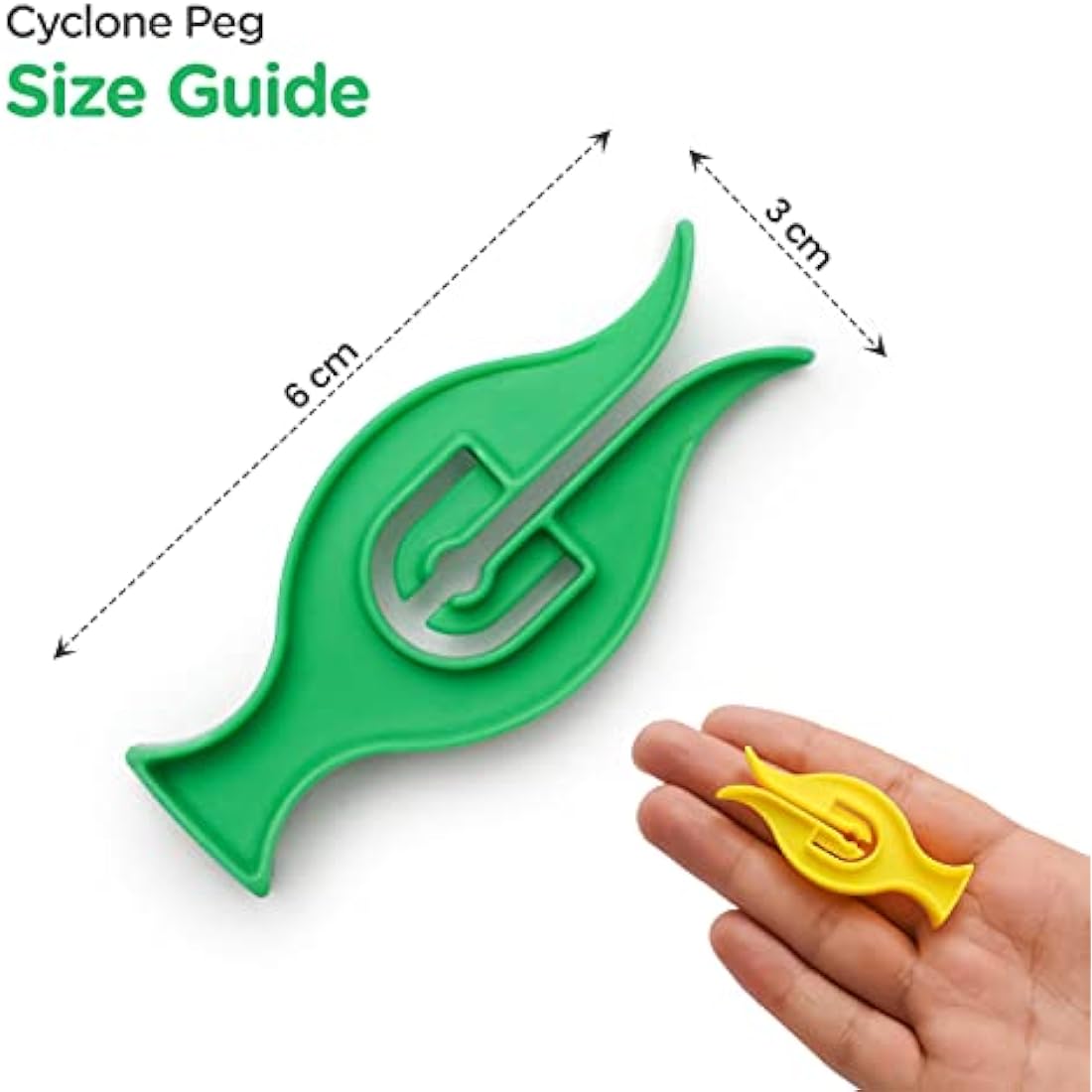 100 Pack Heavy Duty Plastic Clothes Pegs – Strong Grip