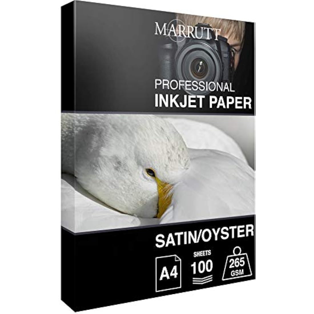 Marrutt Pro Photo Satin Inkjet Paper | 265gsm A4 - 100 Sheets