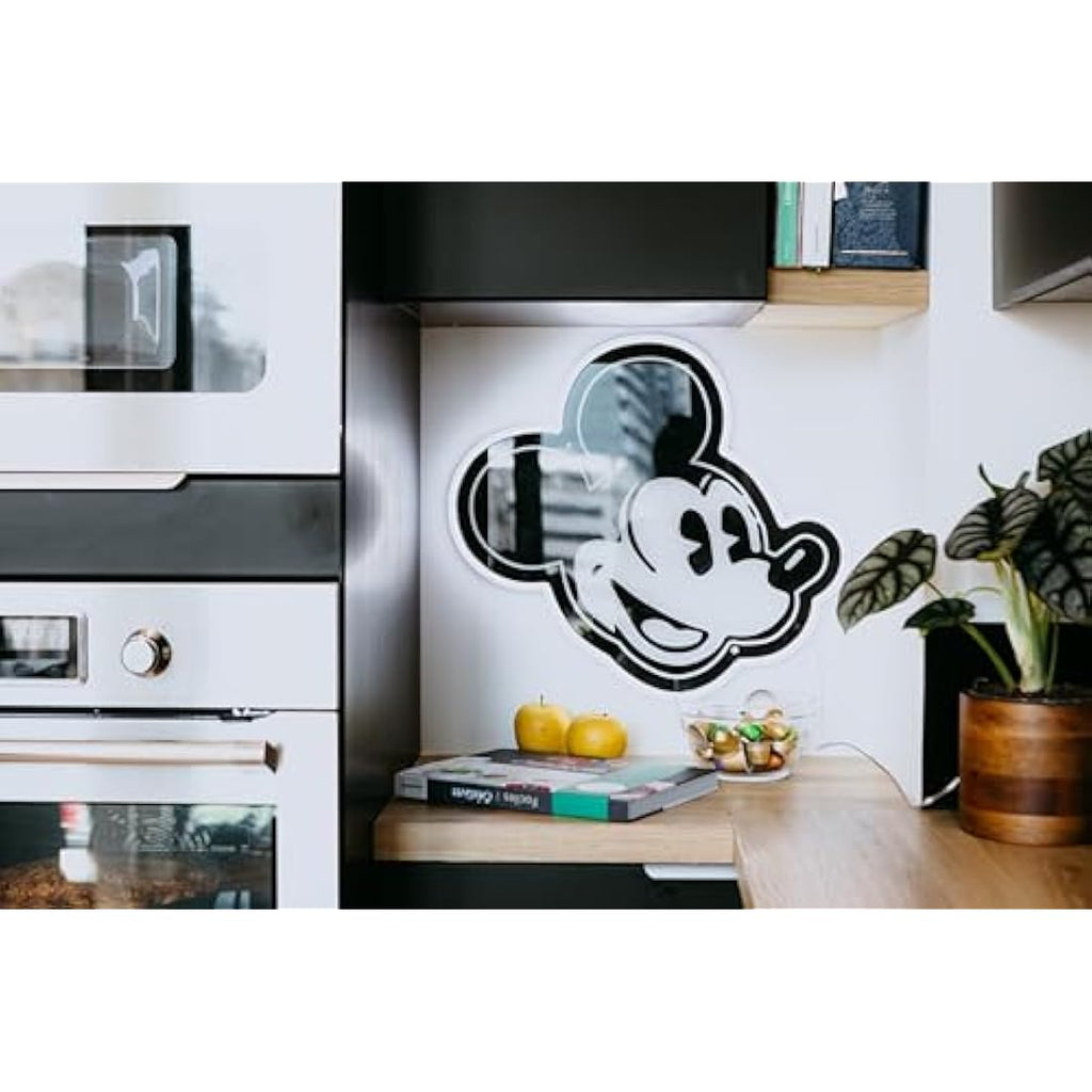 Yellowpop Disney Mickey Mouse Vintage LED Neon Sign | White Wall Art