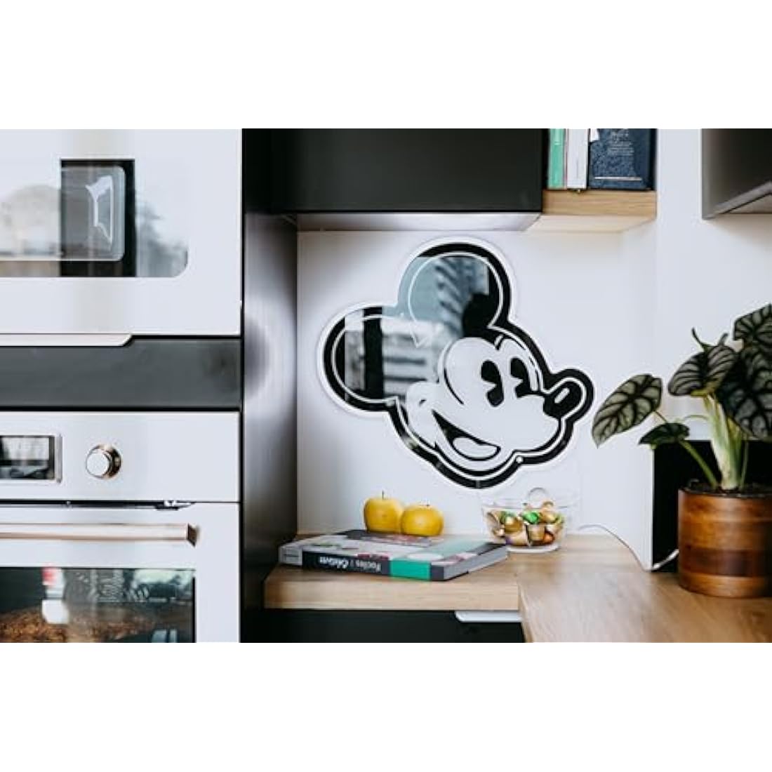 Yellowpop Disney Mickey Mouse Vintage LED Neon Sign | White Wall Art