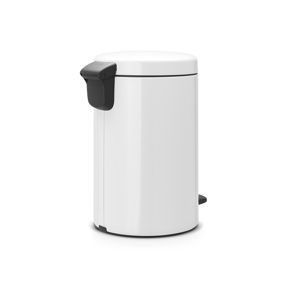 Brabantia newIcon 12L Pedal Bin – Soft Close Kitchen Waste Bin, White