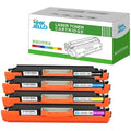 InkJello Compatible HP CE310A-CE313A Toner Cartridges, 4-Pack CMYK